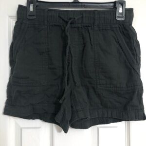 Old Navy pull on elastic Drawstring Women’s Shorts Black XS cotton blend summer
